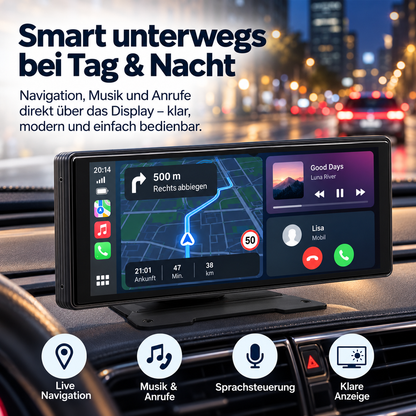Navio – 10,26" Touchscreen mit kabellosem CarPlay & Android Auto