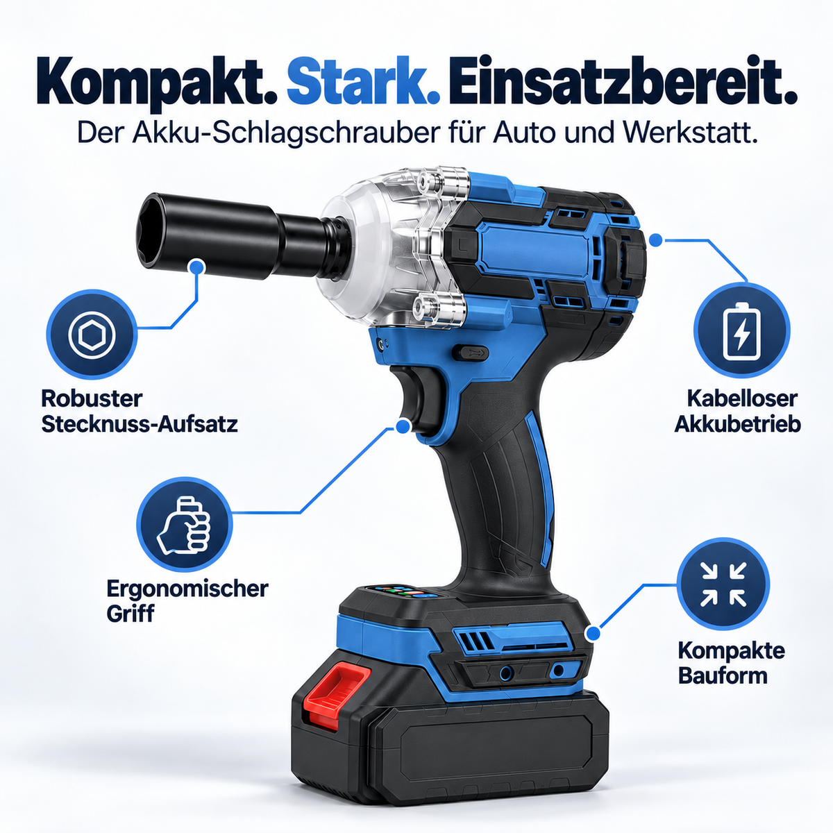 TorqueX – Kraftvoller Akku-Schlagschrauber