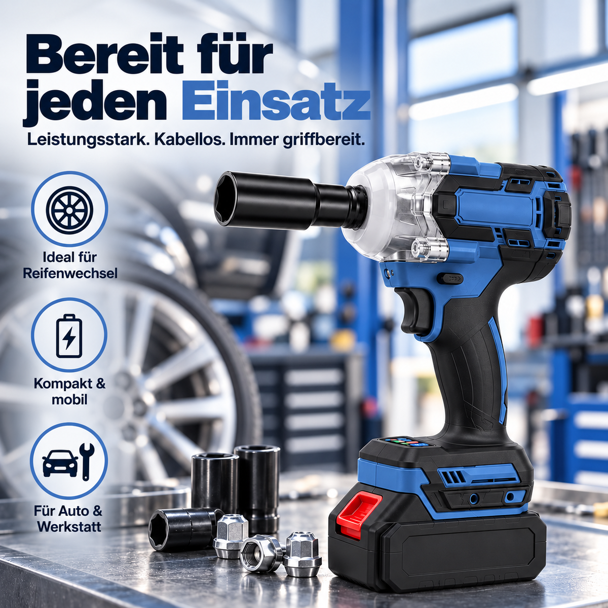 TorqueX – Kraftvoller Akku-Schlagschrauber