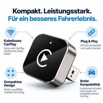 NeoConnect – Kabelloser CarPlay & Android Auto Adapter
